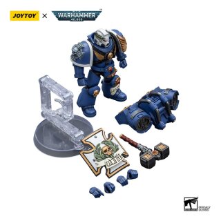 Warhammer 40k Actionfigur 1/18 Ultramarines Vanguard Veteran with Thunder Hammer and Storm Shield 12 cm