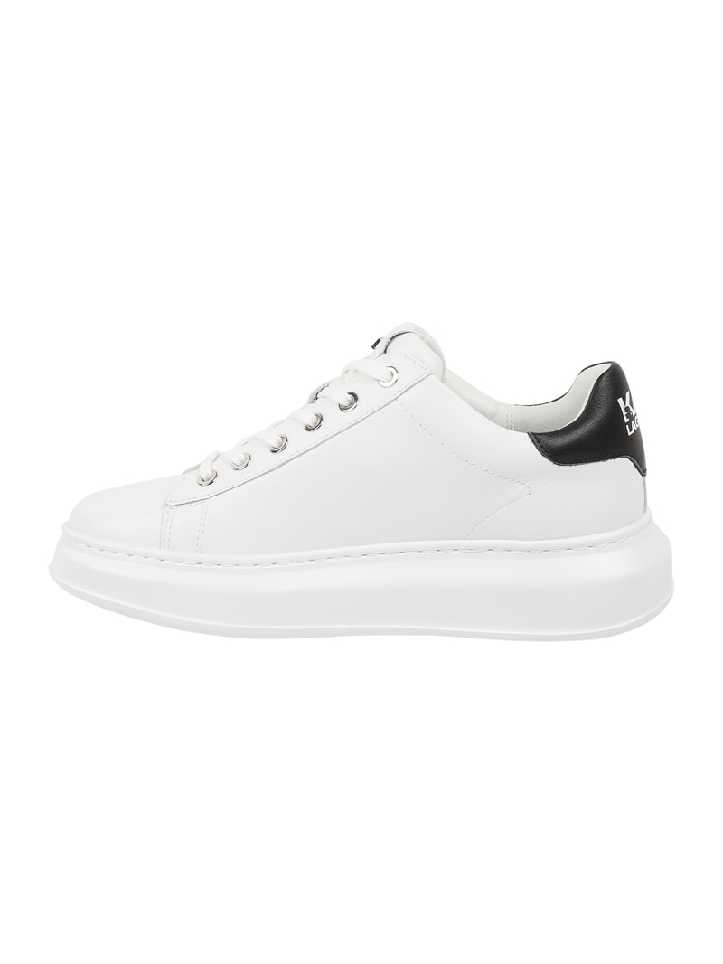 Sneaker aus Leder Modell 'Kapri' in offwhite