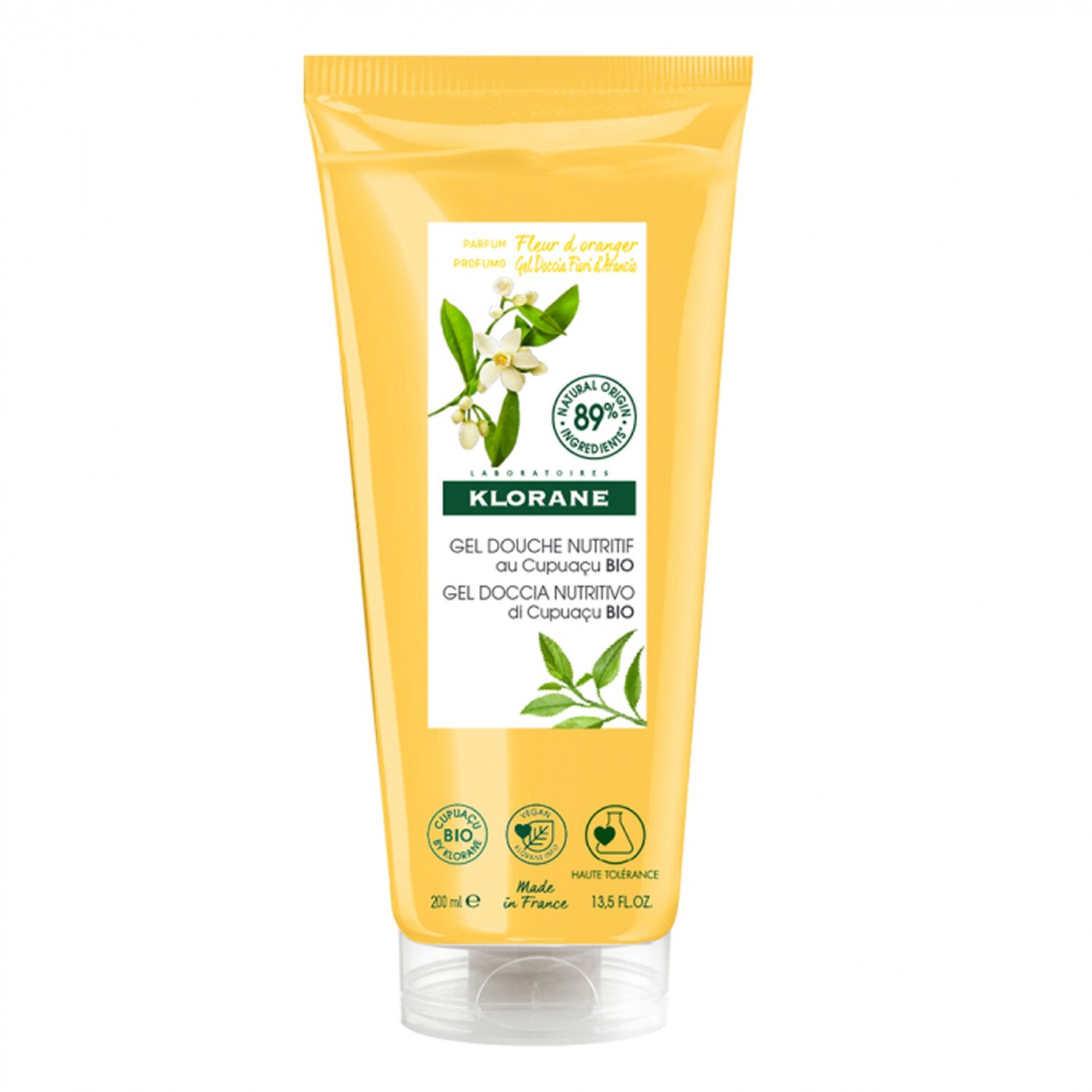 Klorane Gel Douche Fleur d'Oranger Bio - 200 ml