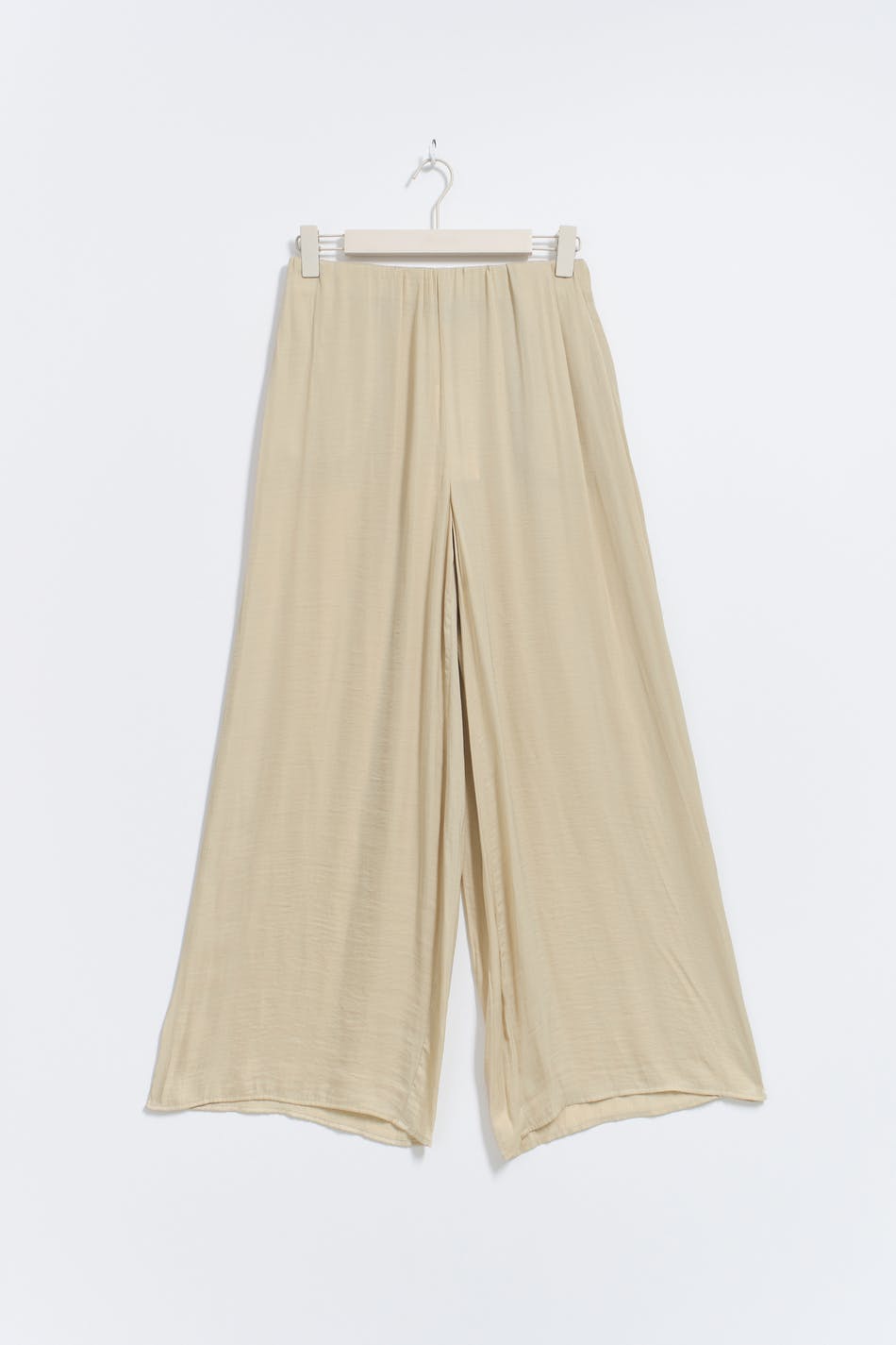 Tall wide satin trousers