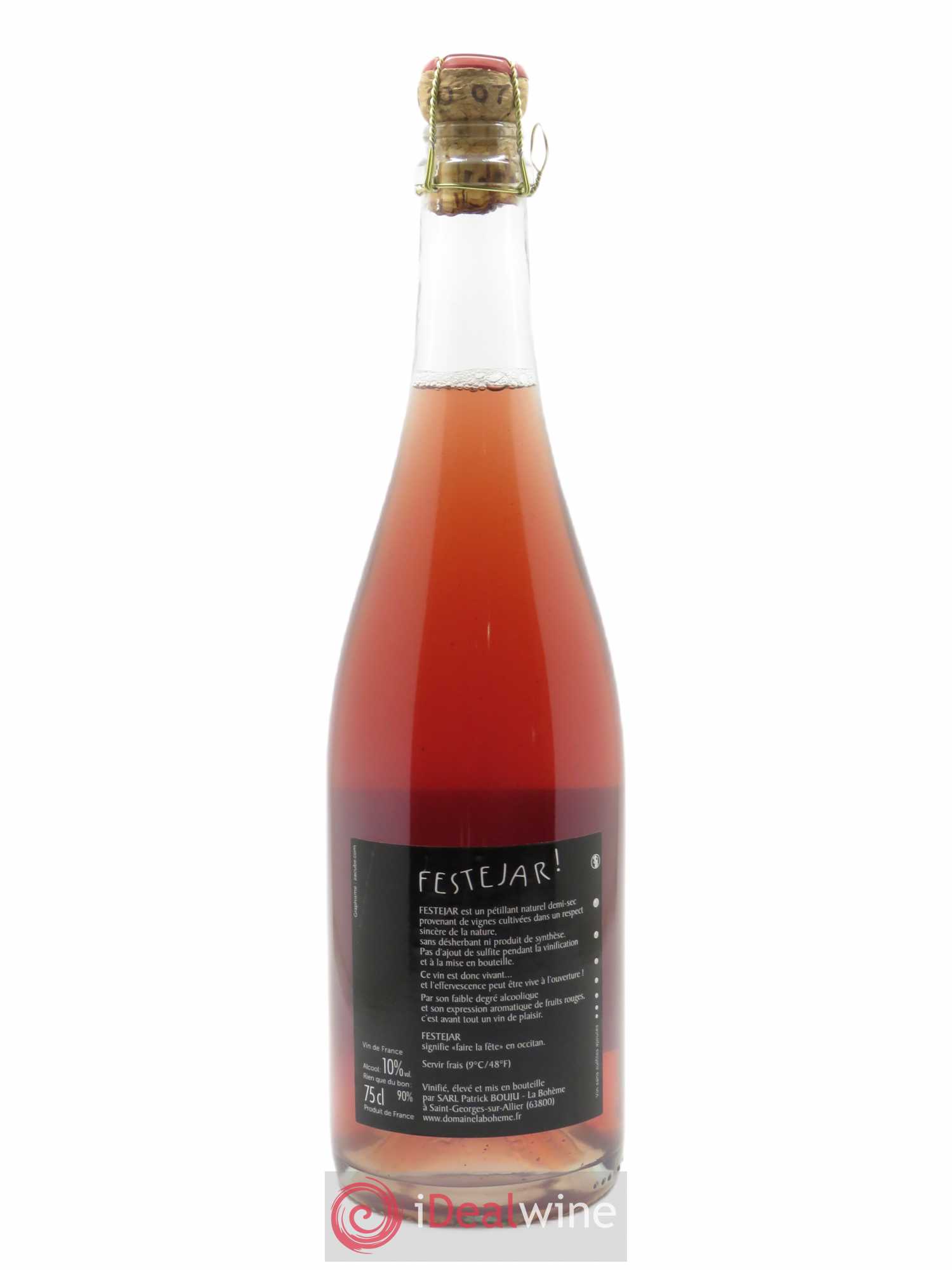 Vin de France Festejar Patrick Bouju - La Bohème   - Lot de 1 Bouteille