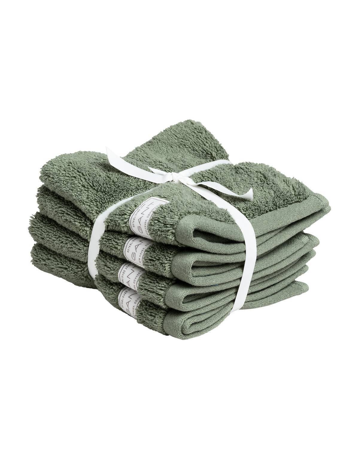 Gant Gästehandtücher Seiftuch, Organic Premium Towel, 4er Pack -, (4-St)