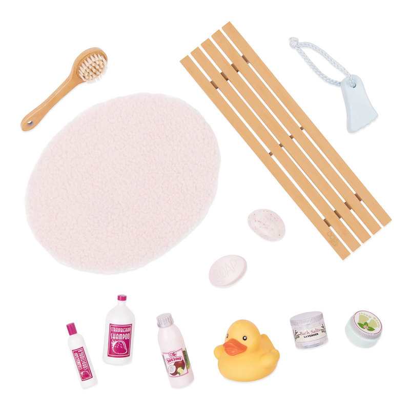 Baignoire et ses accessoires pour poupée Our Generation