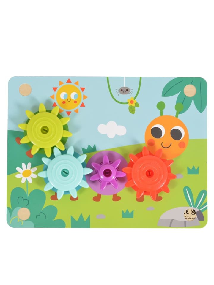 Tooky Toy Holzspiel TK352 Zahnräderspiel in bunt günstig kaufen onesize