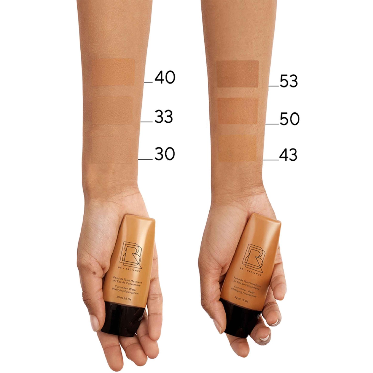 BE + Radiance matirajoči puder s kumarično vodo št. 08