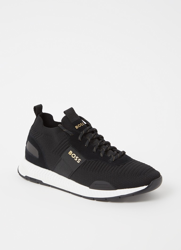 Teniși HUGO BOSS Titanium Runn cu detalii din piele întoarsă