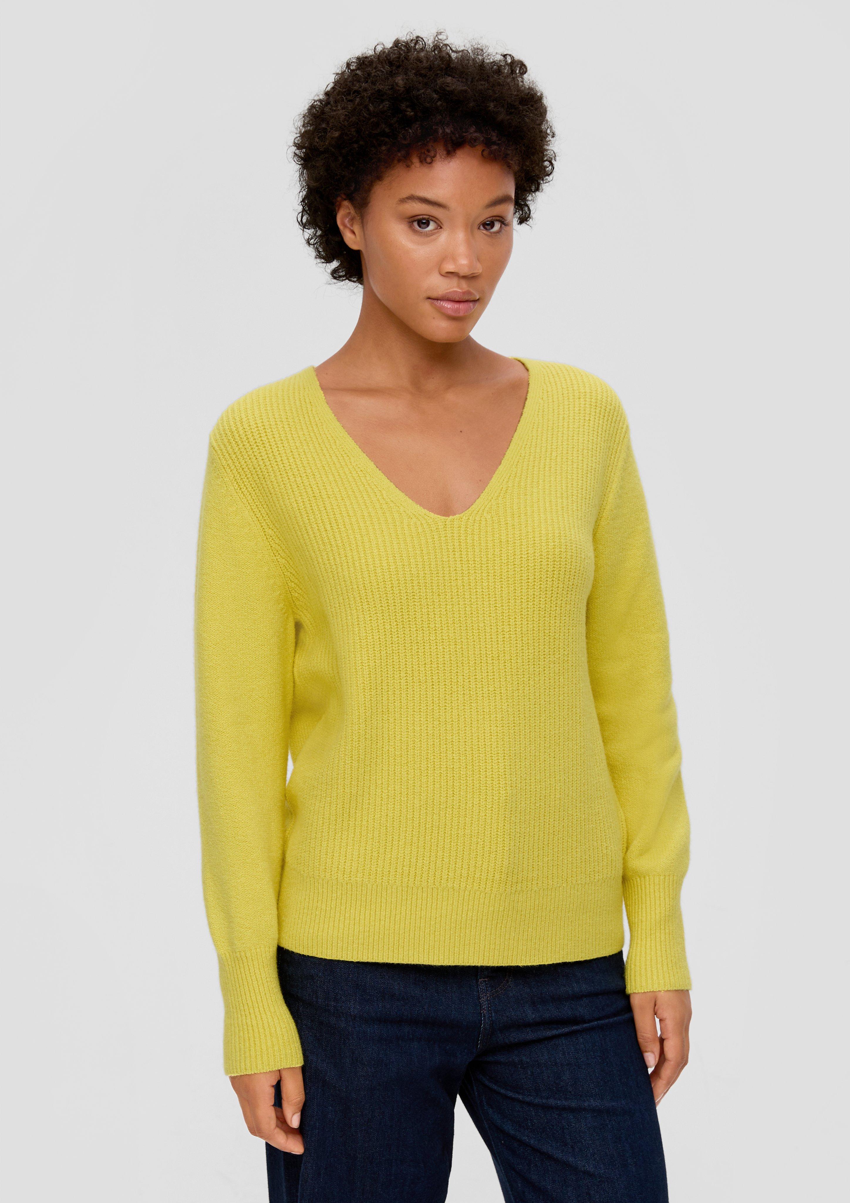 Strickpullover mit V-Ausschnitt  2134490-1494