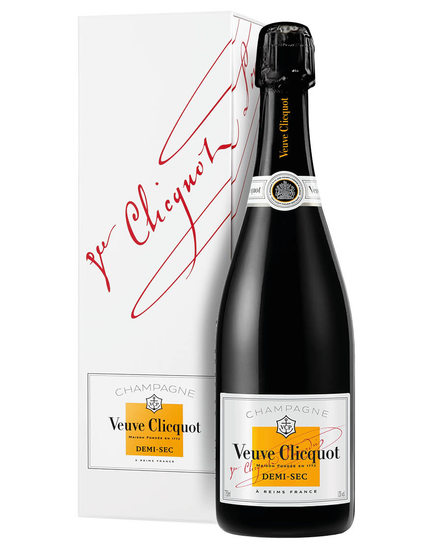 Champagne Demi-Sec AOC Veuve Clicquot 0,75 ℓ, En Étui