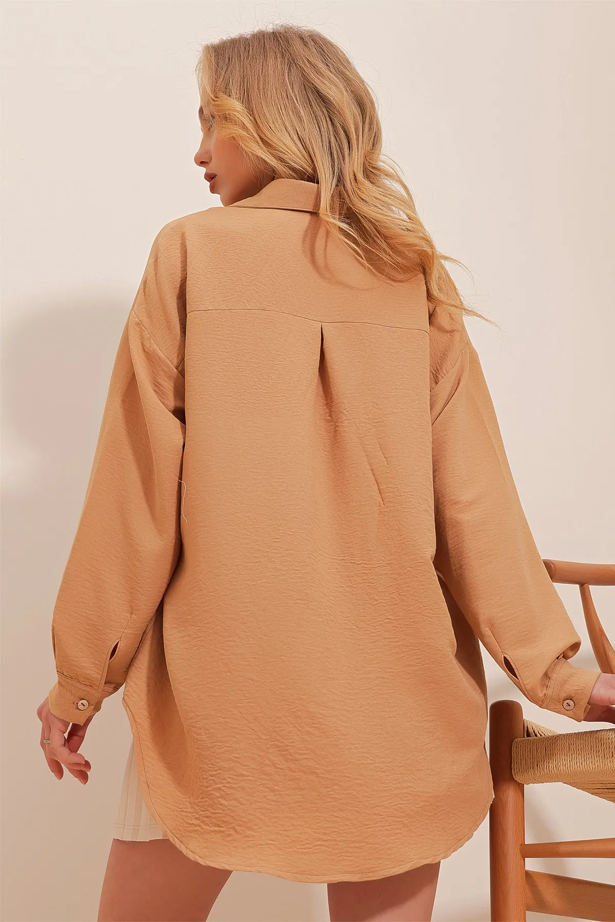 Trend Alaçatı Stili  Hemd - Braun - Regular Fit