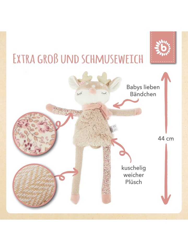 Bieco Spielwaren Kuscheltier Großes Reh - ab Geburt in Beige günstig kaufen onesize