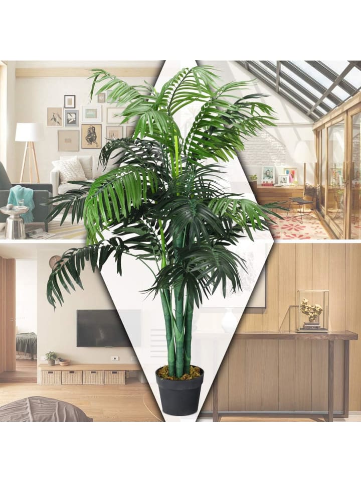 COSTWAY Zimmerpalme in Grün günstig kaufen 110 cm
