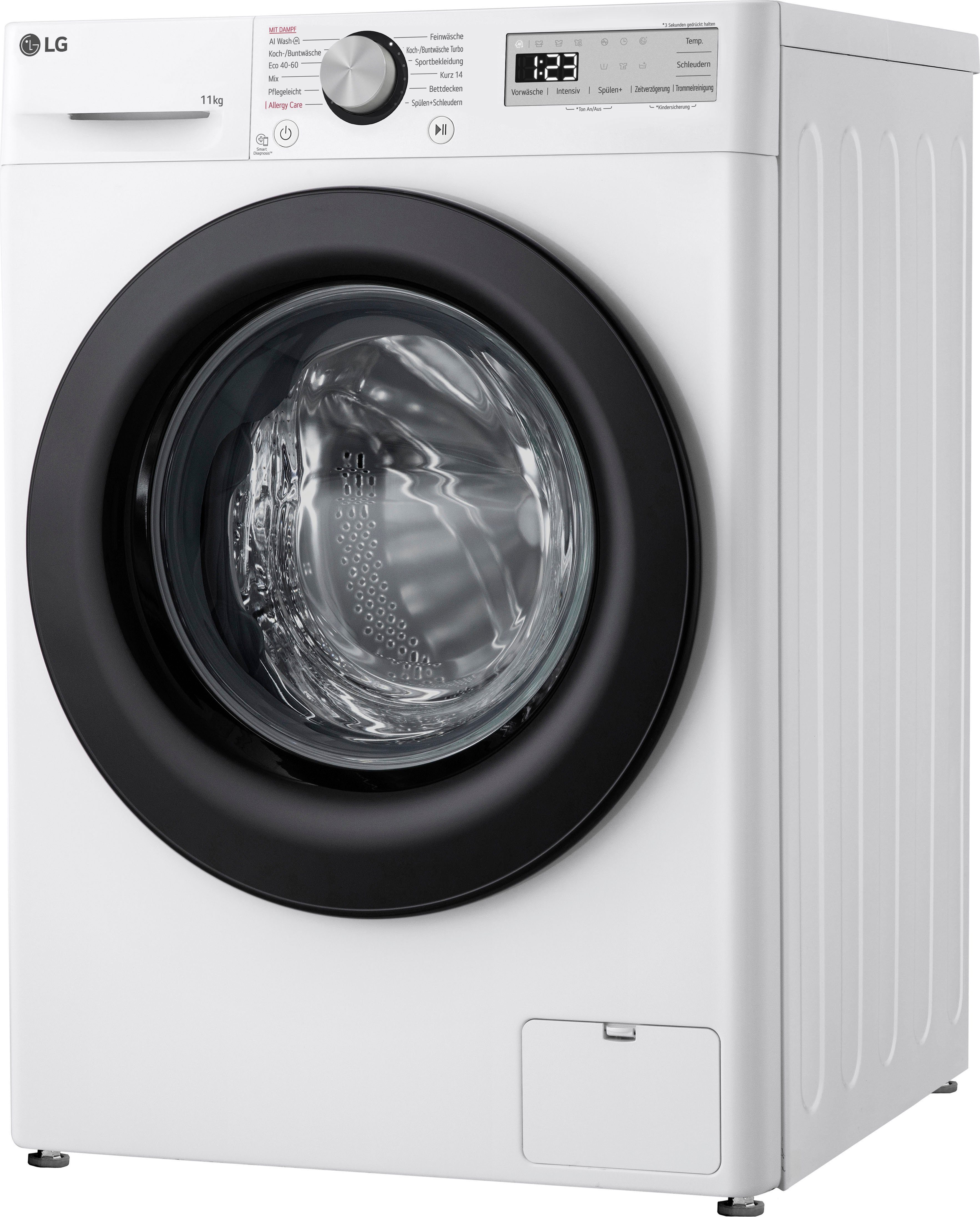 LG Waschmaschine Serie 5 F4WR4911P, 11 kg, 1400 U/min, Steam-Funktion, 4 Jahre Garantie inklusive