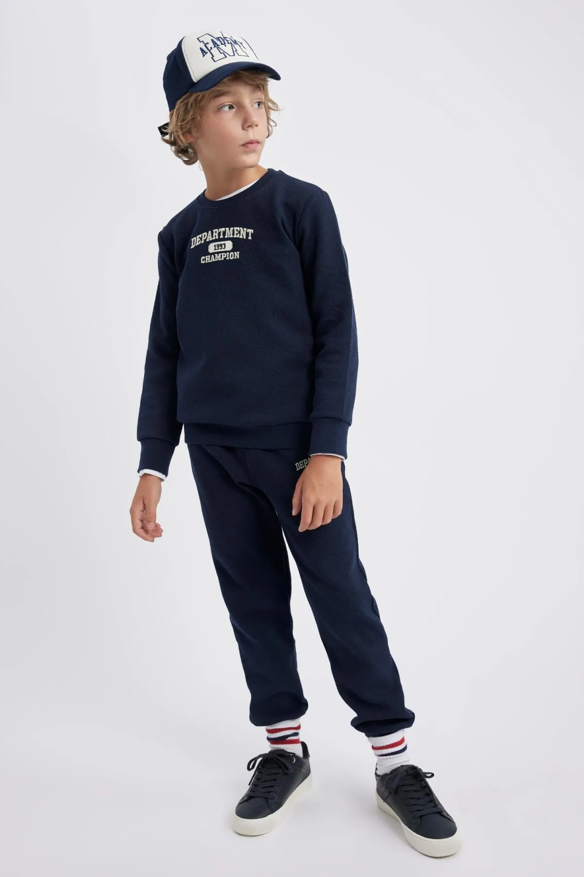 DeFacto  Bedrucktes Sweatshirt-Jogginghose-Set für Jungen, 2-teilig
