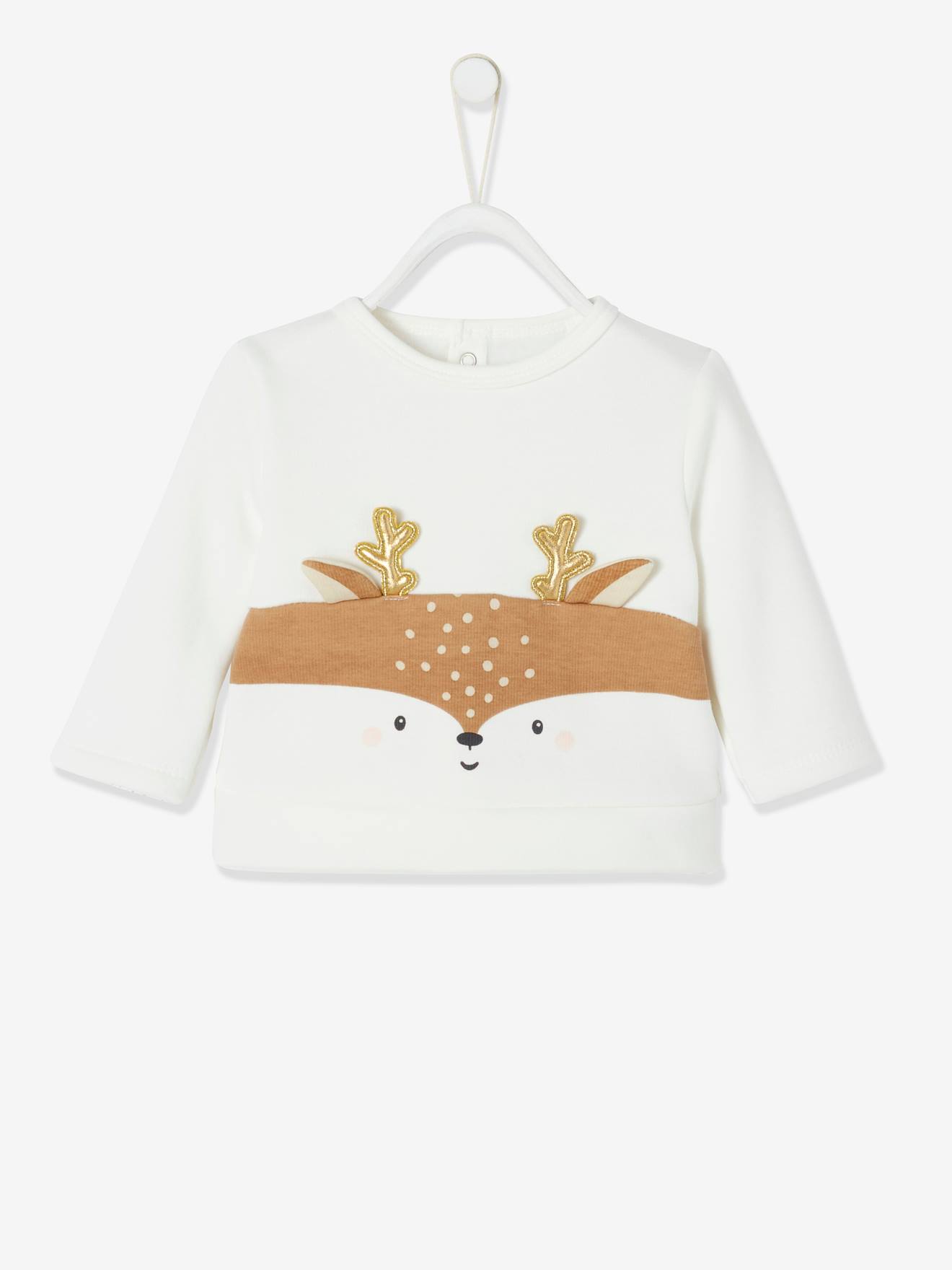Ensemble de Noël bébé T-shirt + pantalon + chaussettes moka