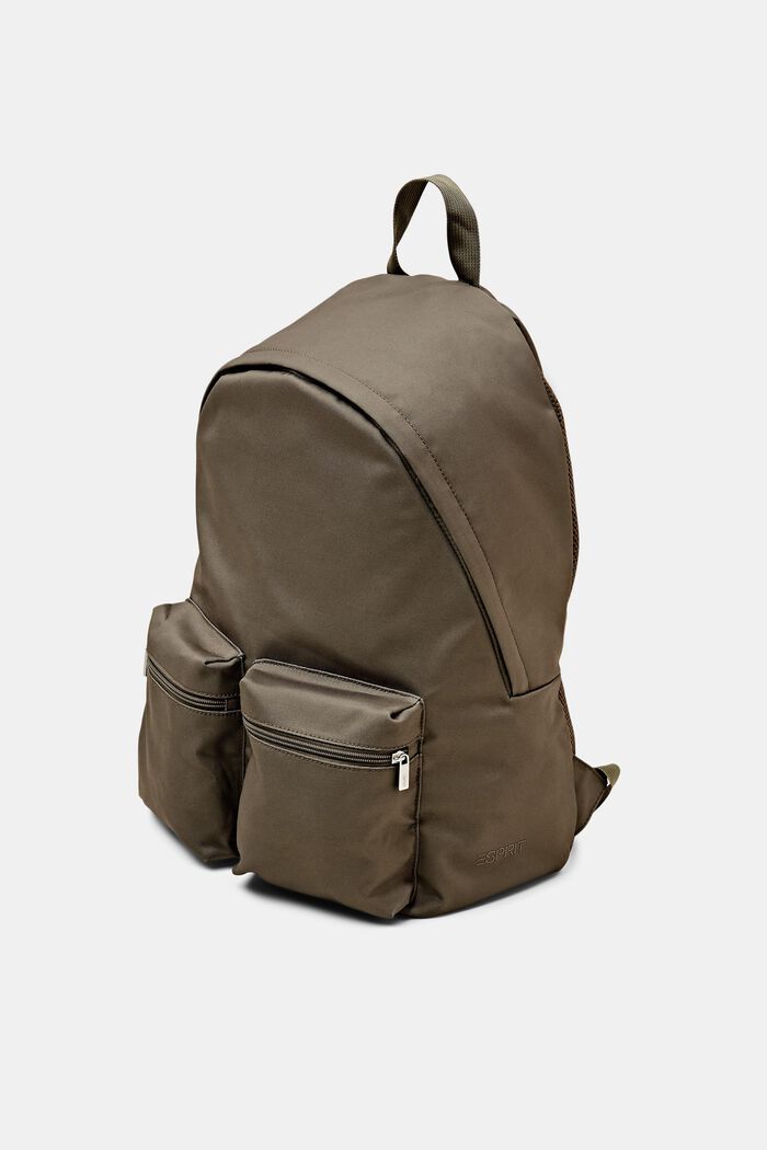 Rucksack aus Webstoff mit Zipperfach