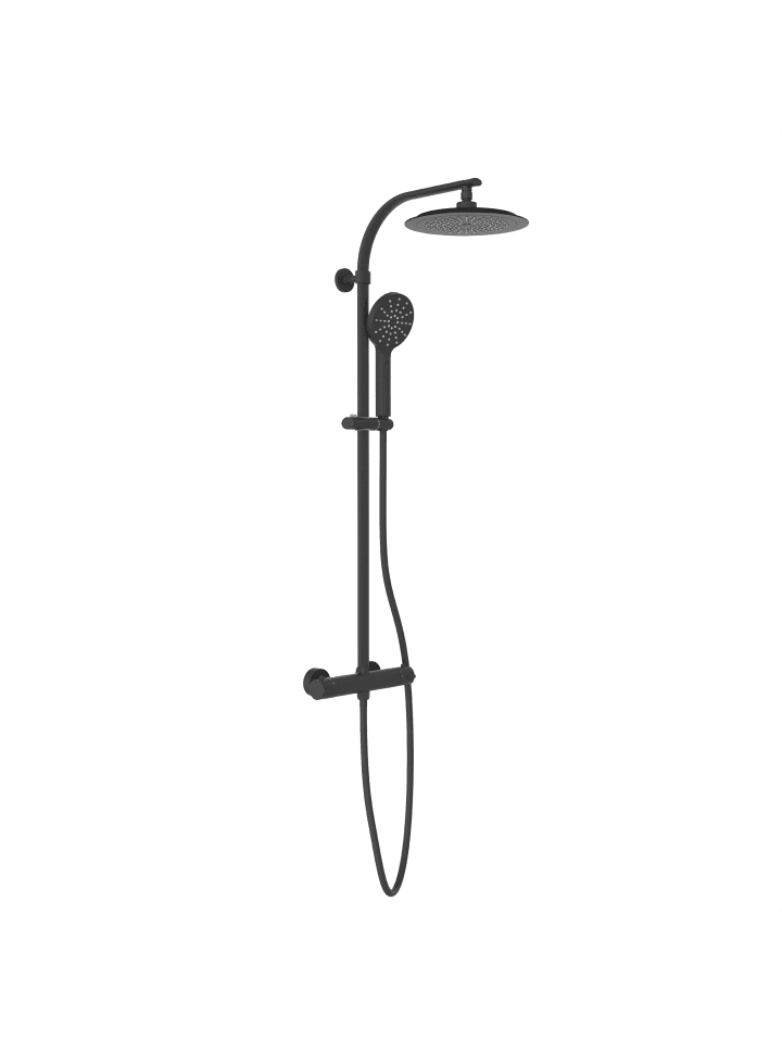 Schütte Duschset MADURA FRESH in Schwarz matt - (L) 41 x (B) 27 x (H) 101 cm günstig kaufen onesize
