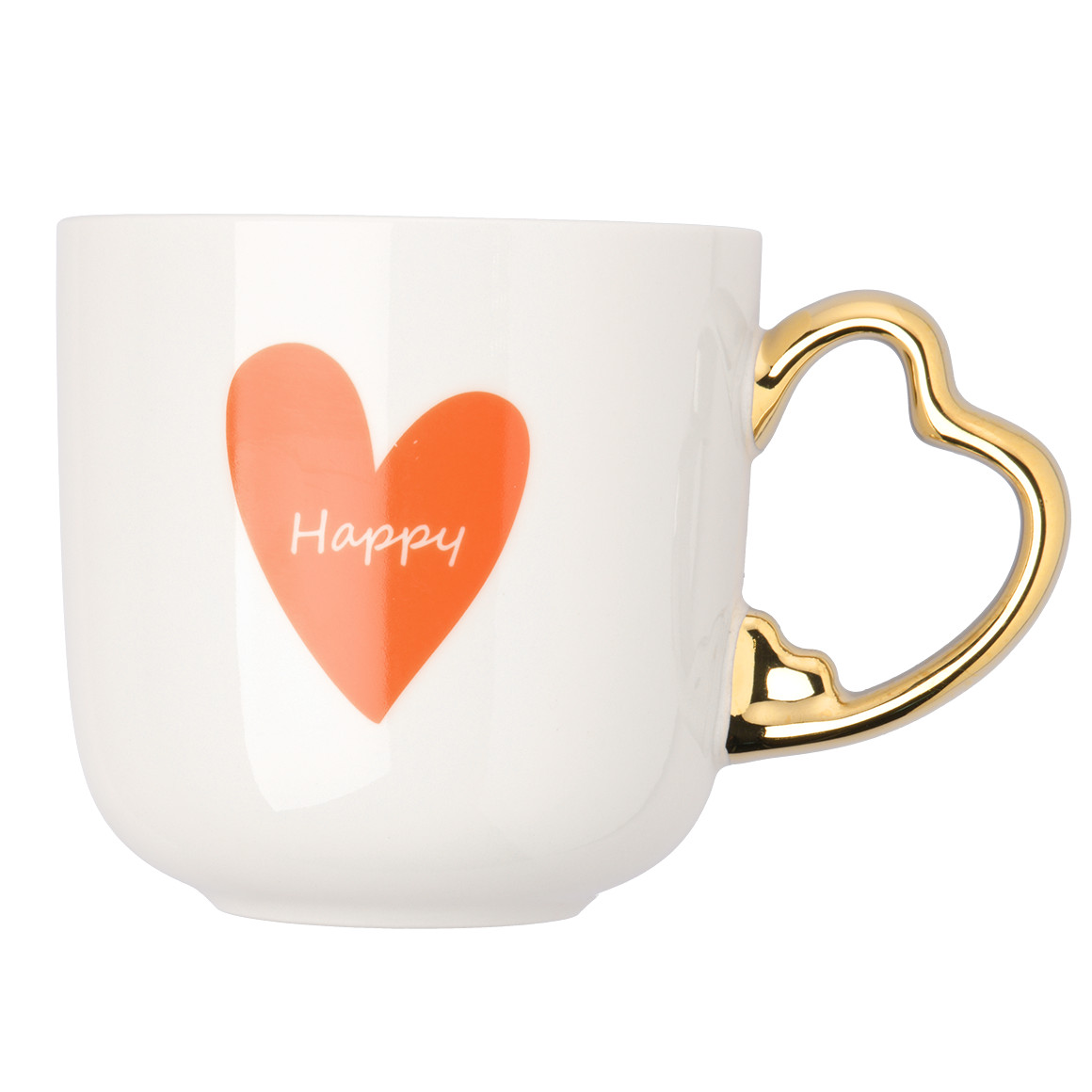 Tasse mit Herz und Schrifzug