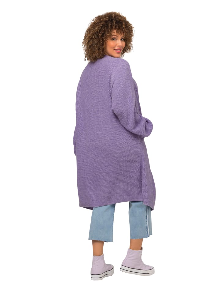 Ulla Popken Strickjacke in lavendel günstig kaufen 50-52