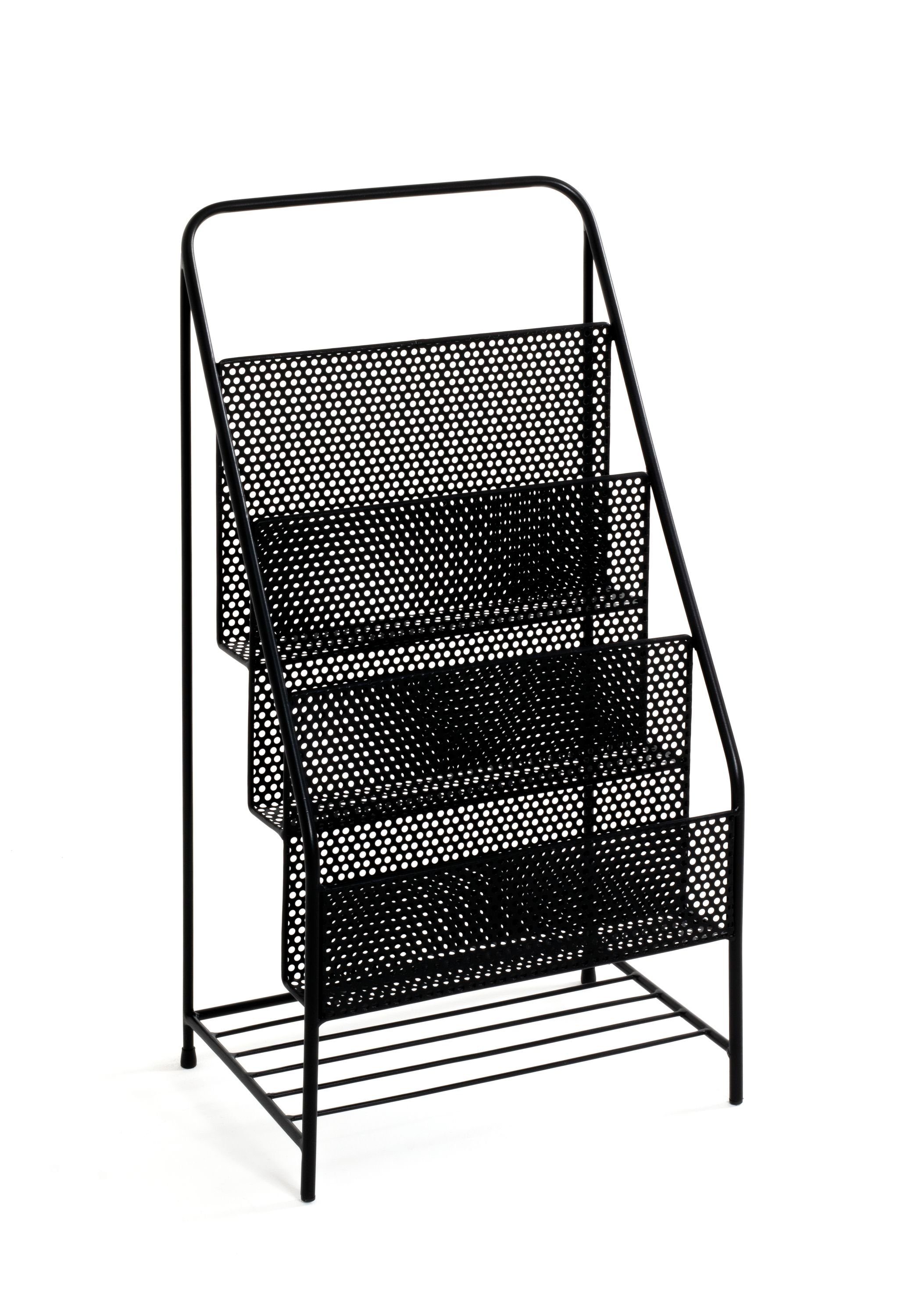 HAKU Zeitungsständer Zeitungsständer, HAKU Möbel Zeitungsständer (BHT 35x69x24 cm) BHT 35x69x24 cm schwarz