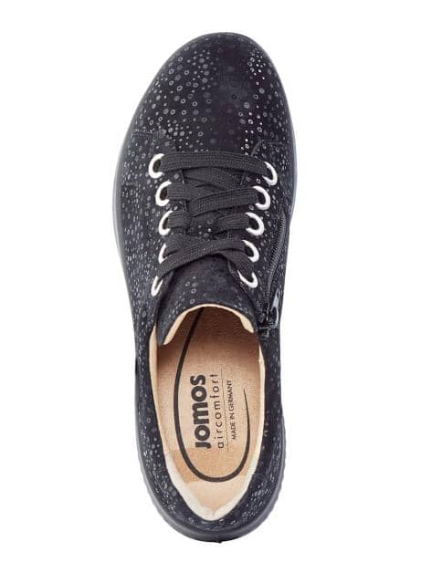 Schnürschuh mit Glitzereffekt