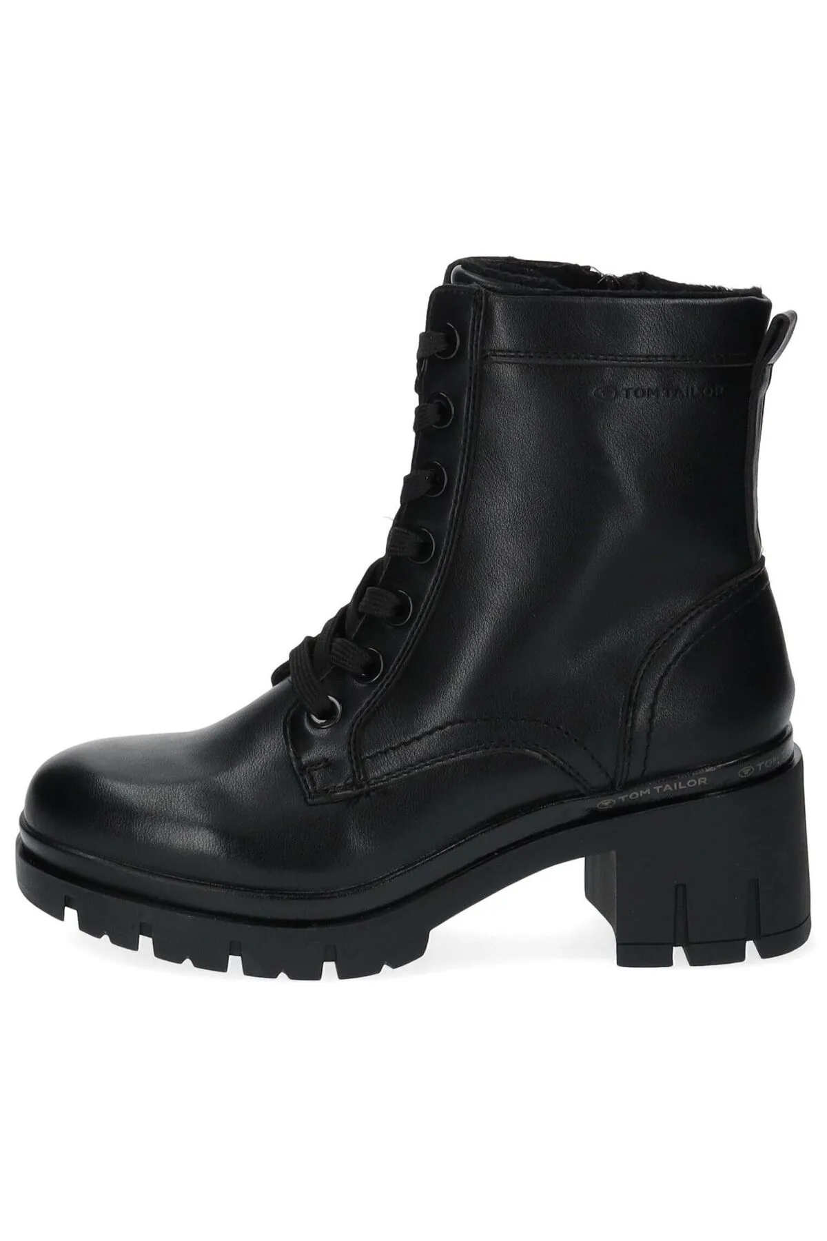 Tom Tailor  Stiefelette - Schwarz - Blockabsatz