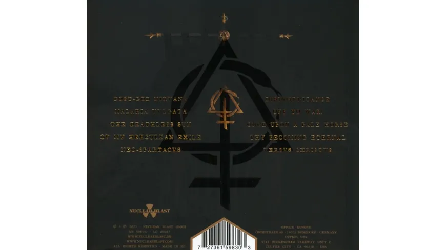 Opvs Contra Natvram (Ltd.CD Black Digibook)