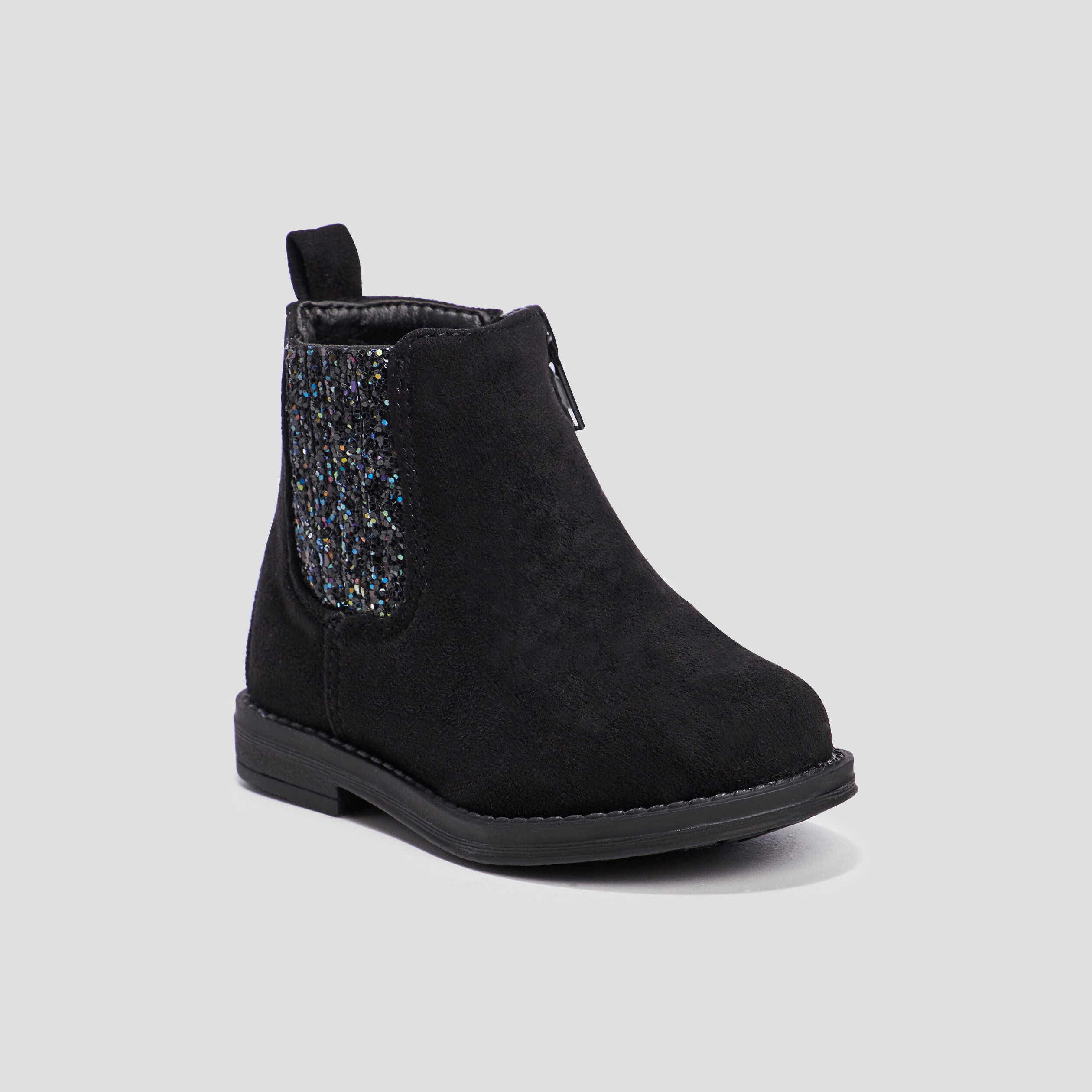Bottines pailleté chelsea zippées noir bébé fille | La Halle