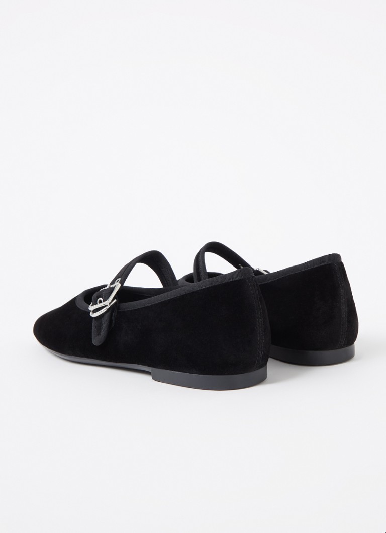 Balerini Jolin din catifea de la Vagabond Shoemakers cu cataramă