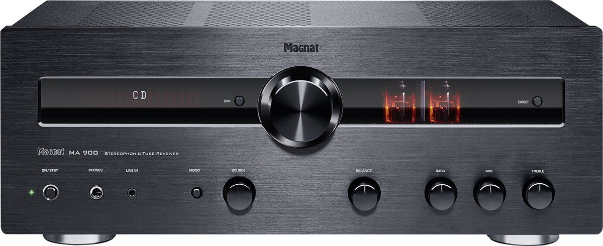 Magnat MA 900, schwarz Stereo Hybrid-Verstärker Vollverstärker