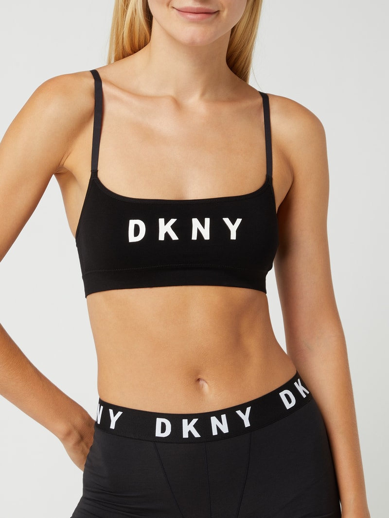 Bustier aus Lyocellmischung in schwarz