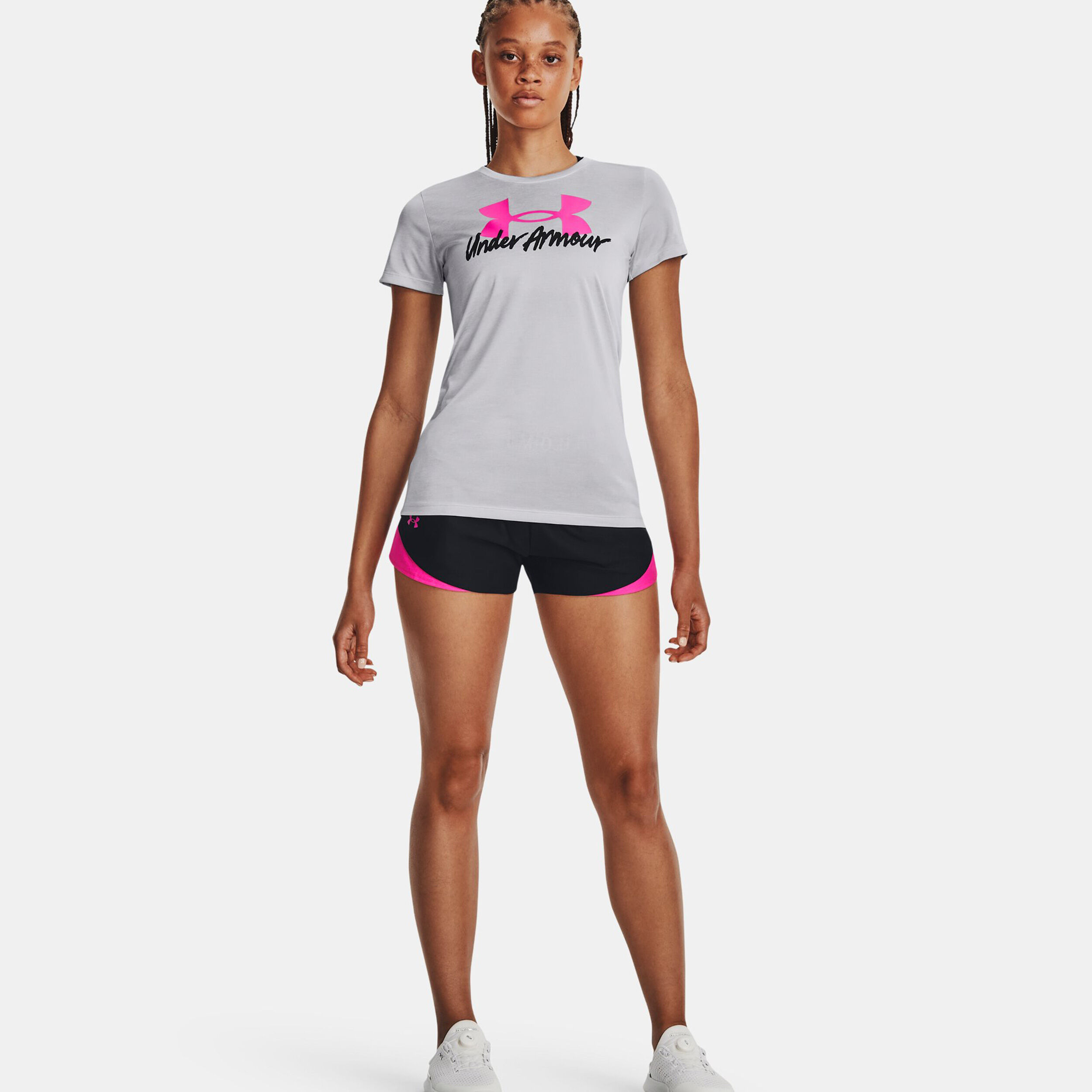 Play Up 3.0 Shorts Damen - Schwarz, Pink