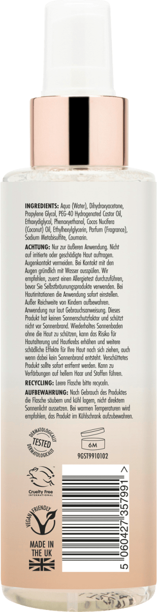 Selbstbräuner Spray Gesicht, medium, 150 ml