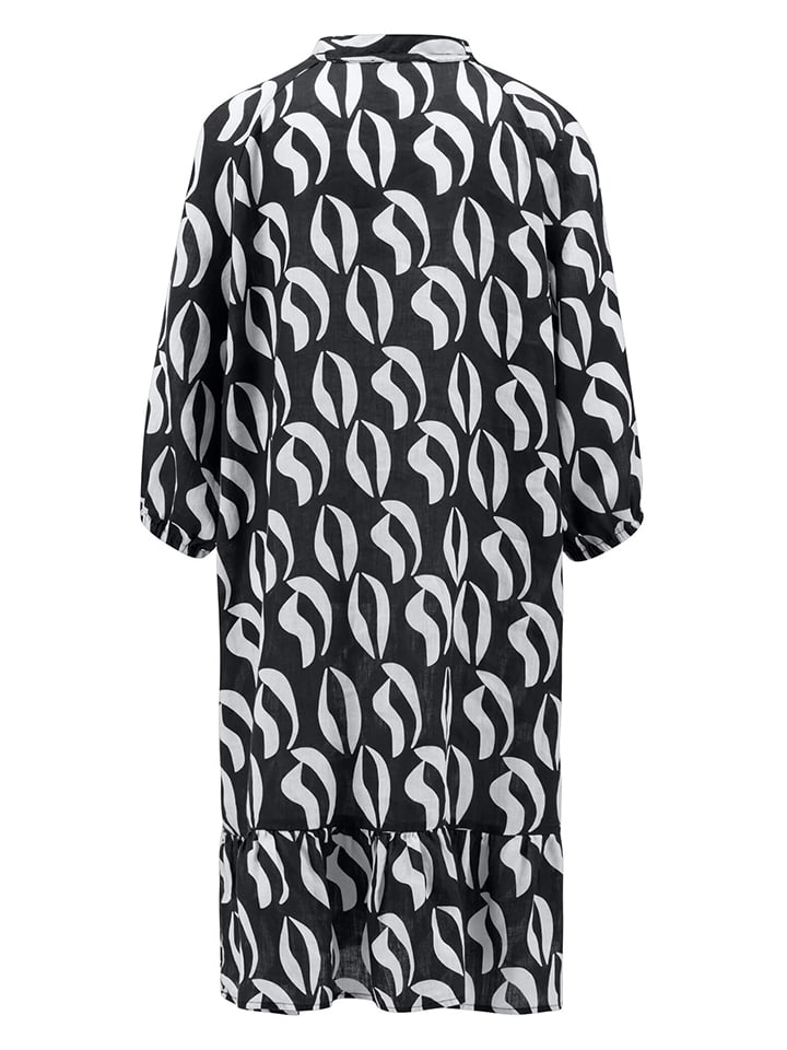 FYNCH-HATTON Leinen-Kleid in Schwarz günstig kaufen