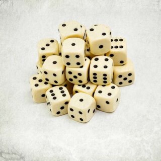 Battle Dice 25x Ivory12mm