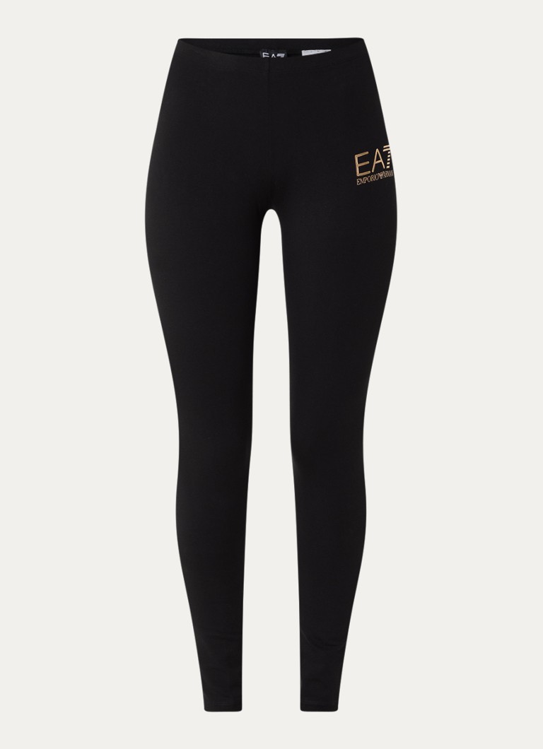 Leggings skinny a vita alta con logo Emporio Armani