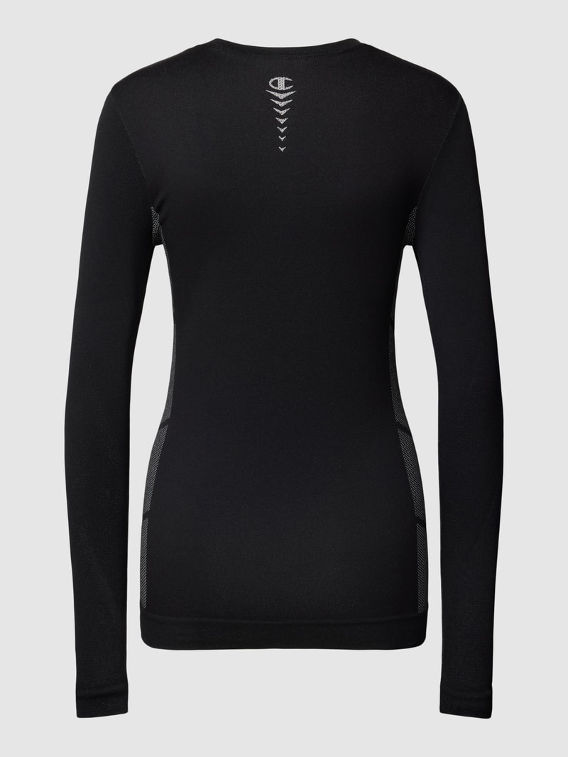 Longsleeve mit Label-Stitching Modell 'ENTRY LEVEL' in schwarz