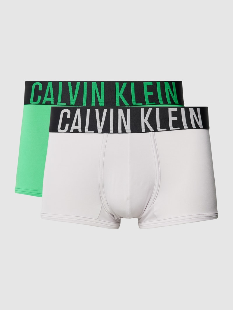Trunks mit elastischem Logo-Bund im 2er-Pack in grün