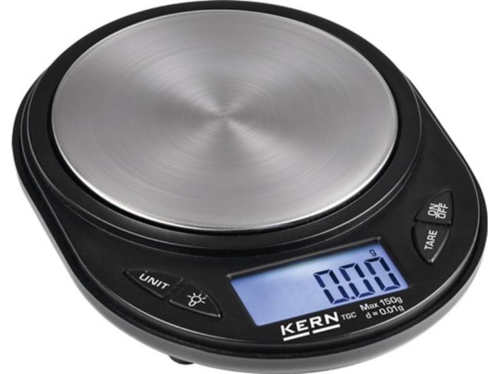 Kern Taschenwaage Taschenwaage Wägeber.1,0kg Batteriebet.Ziffernschritt 1,0g Wägeplatt