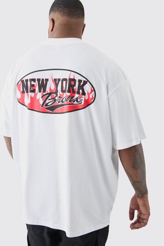 Plus weißes T-Shirt mit Print