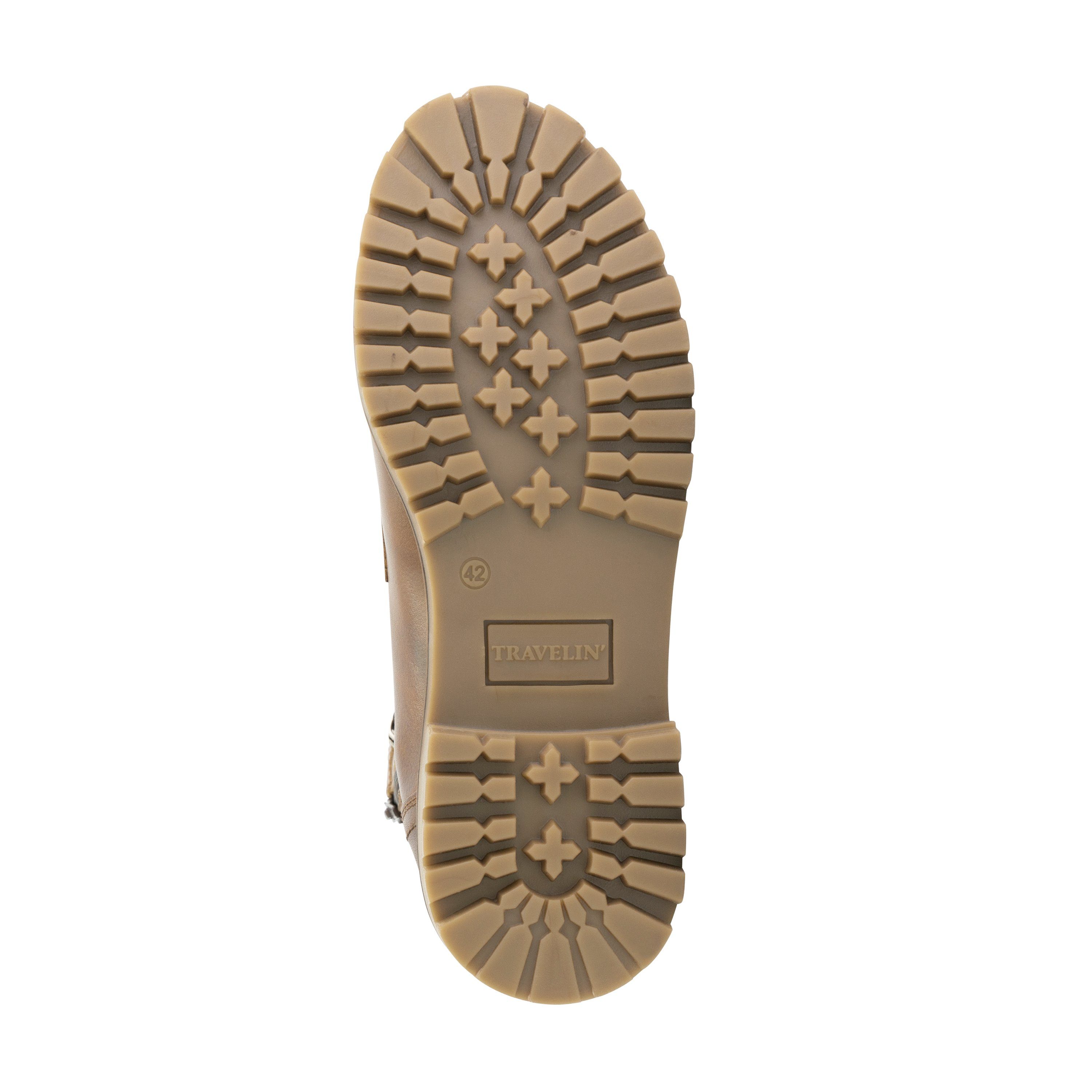 Travelin' Kvosted Men Schnürschuh (Schnürsenkel und Reißverschluss) echtes leder