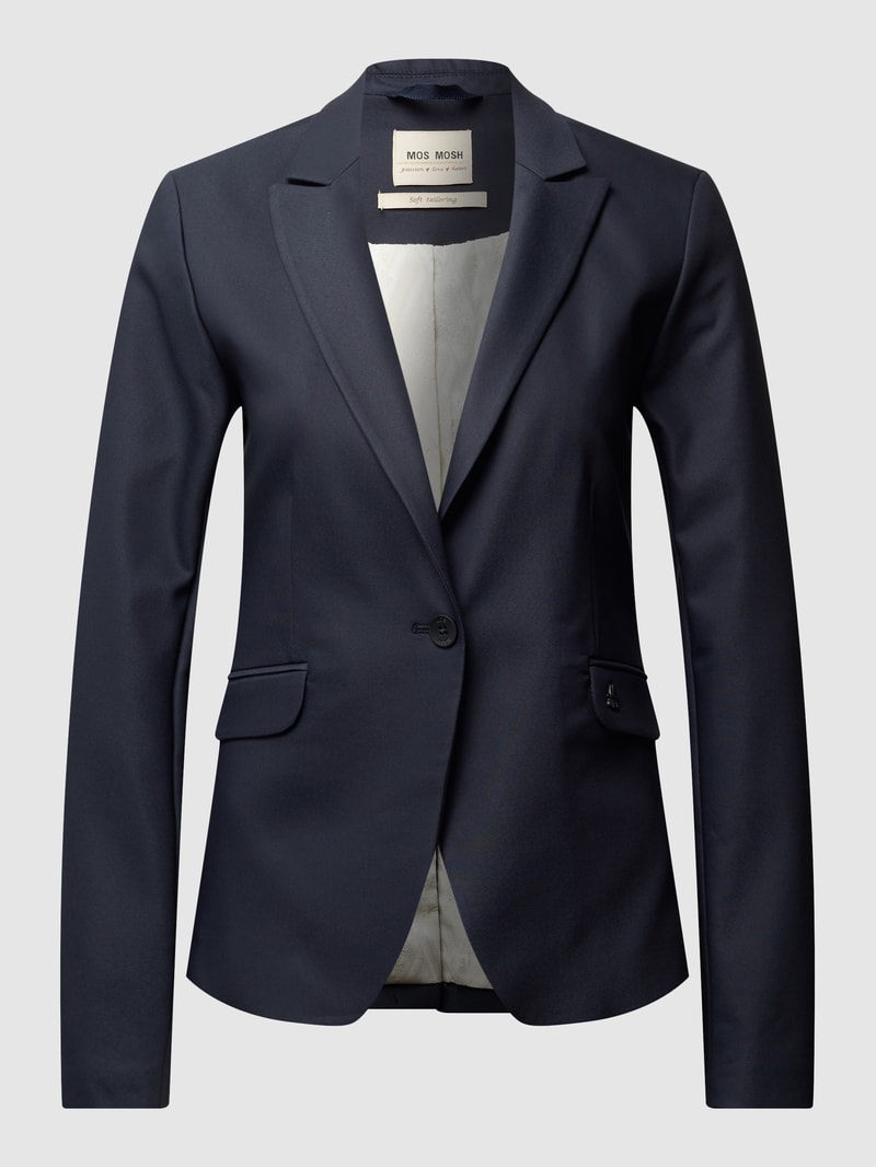 Blazer mit Reverskragen Modell 'BLAKE NIGHT' in marineblau