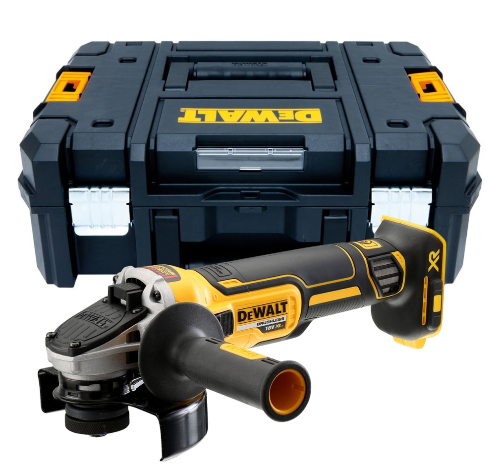 Polizor unghiular fără fir DeWalt DCG405NT-XJ XR 18V 125 mm fără baterii și încărcător în TSTAK
