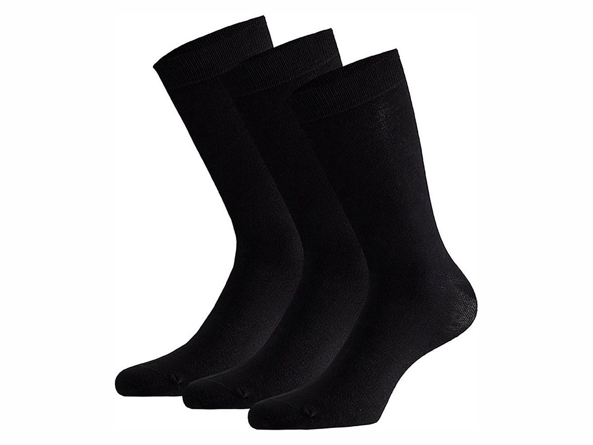 Apollo Basic Bamboo Black 3-Pack Socken