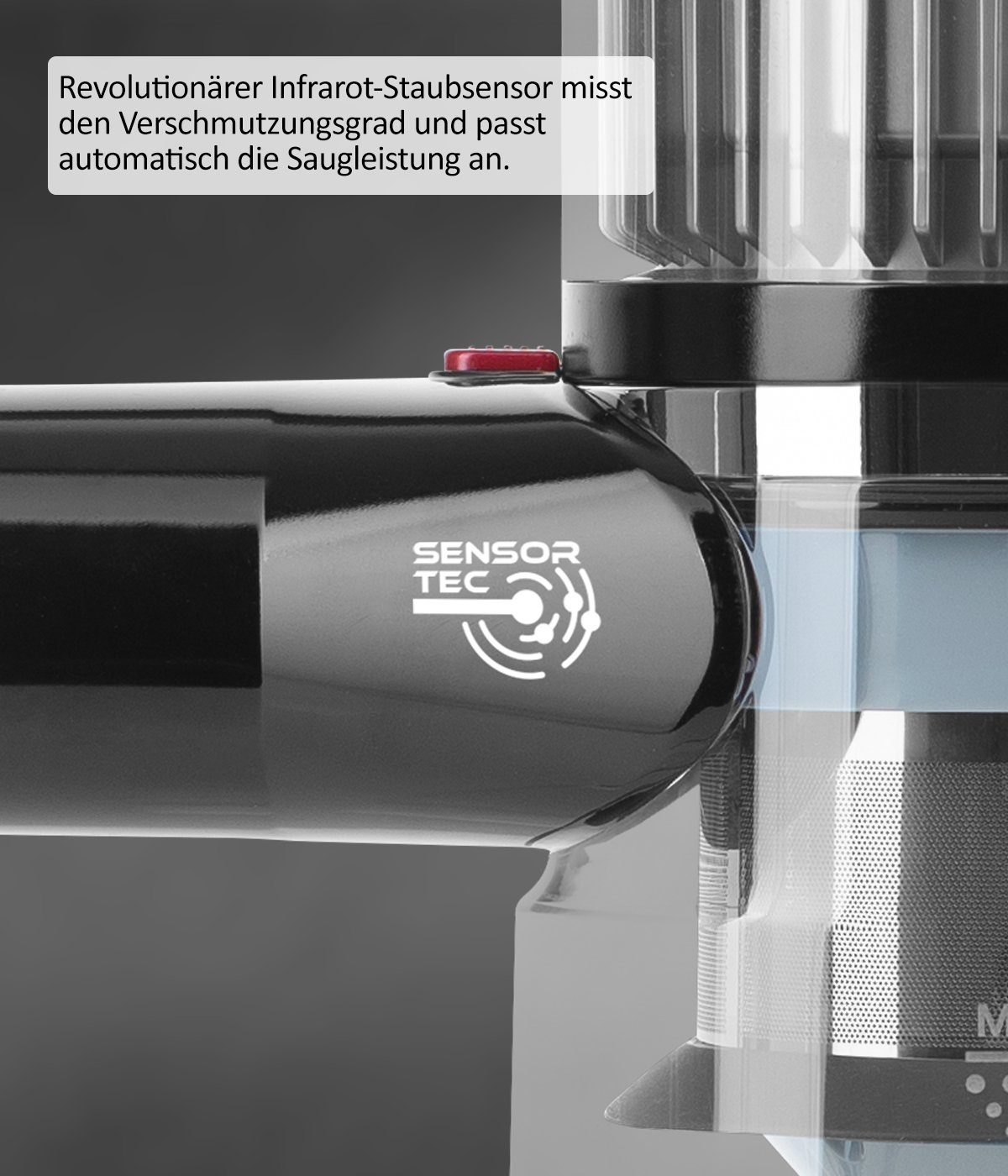 Genius Akku-Hand-und Stielstaubsauger Invictus X9 Facelift Kabellos 12-tlg., Akkustaubsauger Kabellos, Beutellos HEPA 3 Fach Filtersystem, LED Wandhalterung bis zu 55 Min für Hartböden Teppich Tierhaare