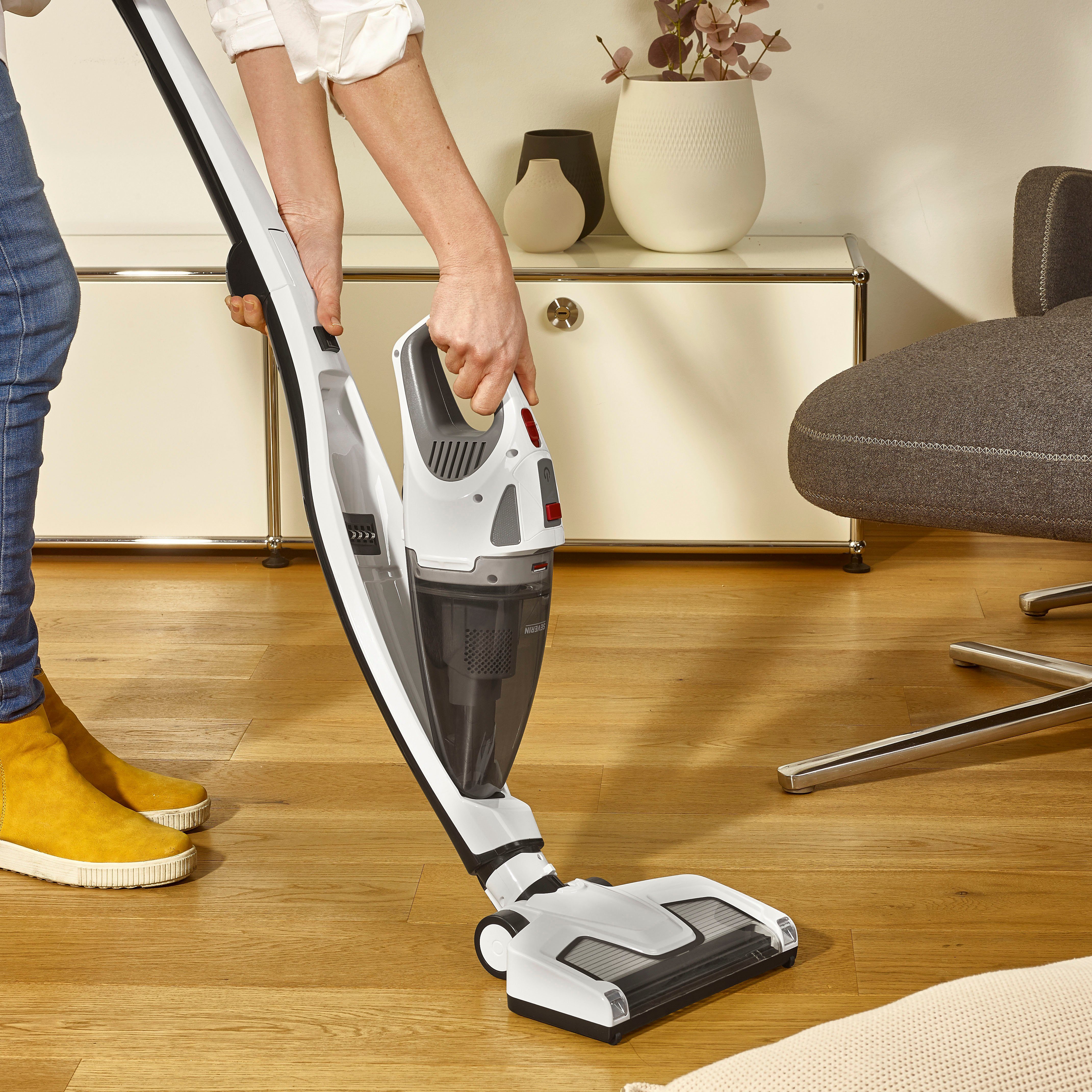 Severin Akku-Hand-und Stielstaubsauger HV 7173, 120 W, beutellos