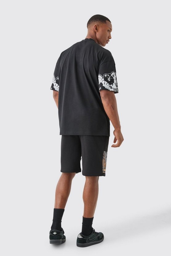 Oversize T-Shirt mit Worldwide-Print