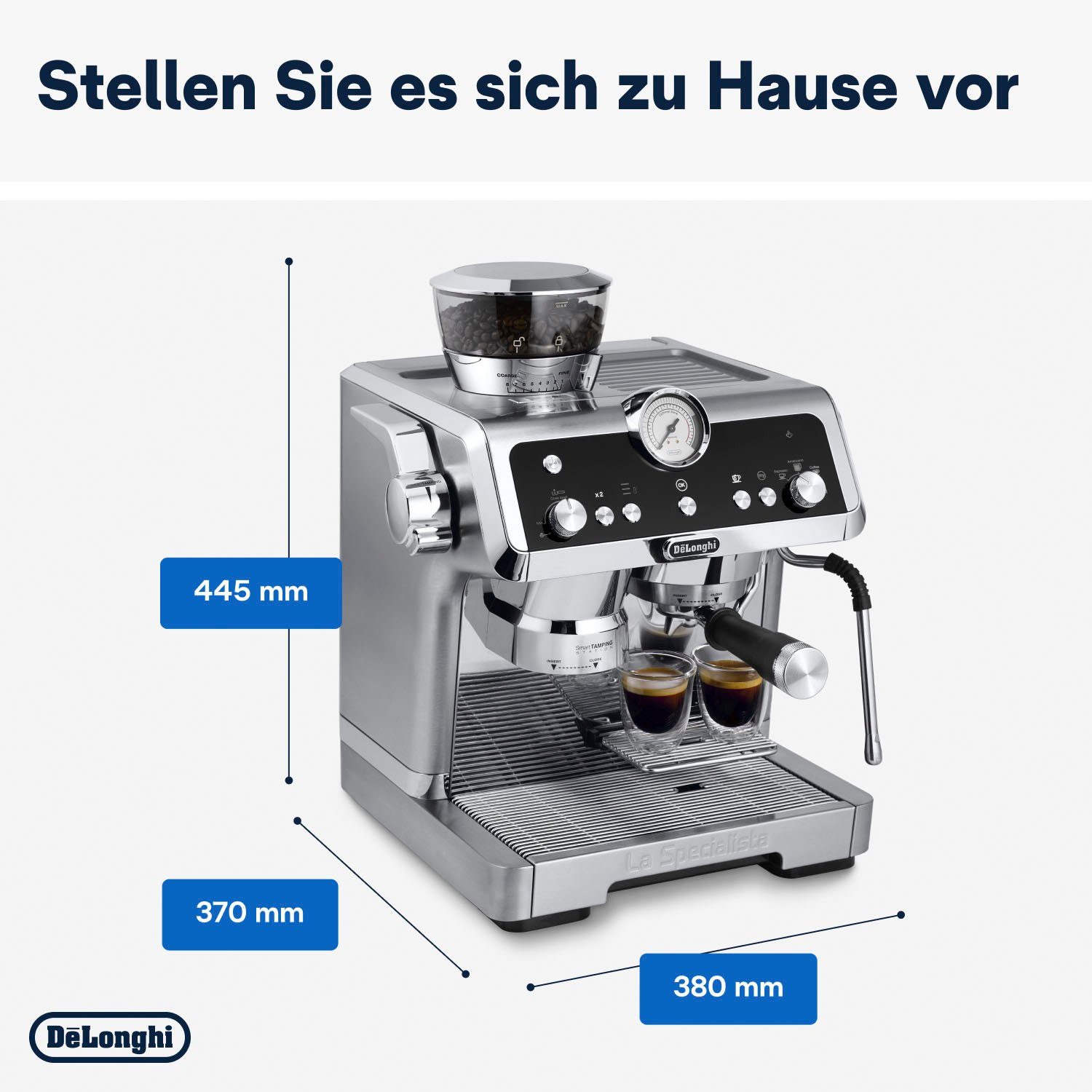 De'Longhi Espressomaschine La Specialista Prestigio EC9355.M, integriertes Mahlwerk, inkl. Selezione Espresso im Wert von UVP € 6,49