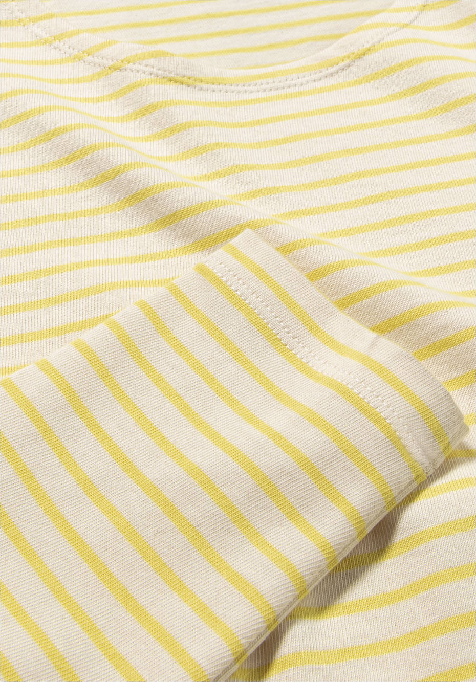 Langarm-Ringelshirt aus reiner Bio-Baumwolle