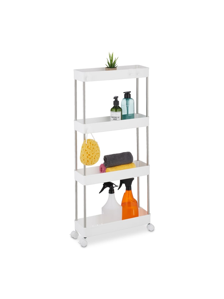 relaxdays Nischenwagen in Weiß - (B)41,5 x (H)88 x (T)14,5 cm günstig kaufen onesize