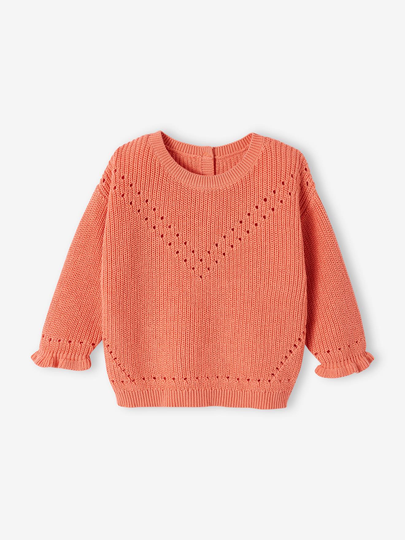 Vertbaudet Baby Pullover aus Rippstrick Oeko-Tex - eisblau